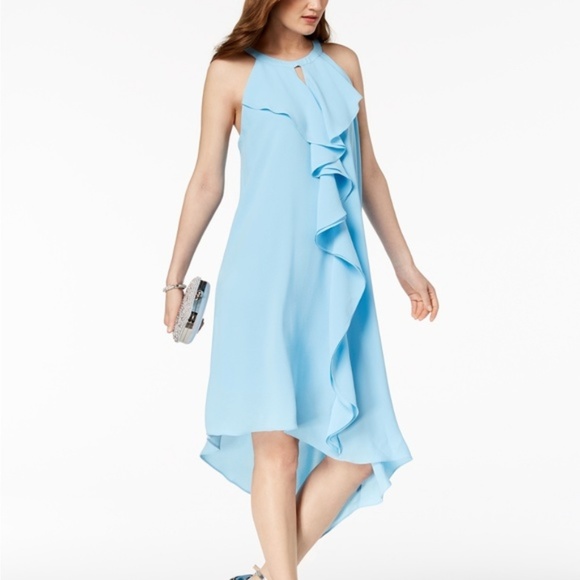 Adrianna Papell Ruffled Keyhole Shift Dress NWT - Picture 1 of 3